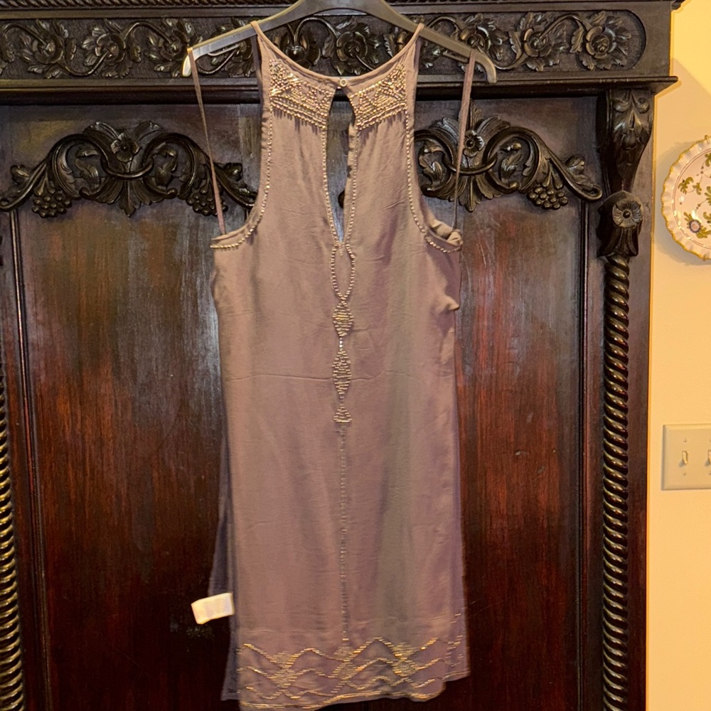 Free People Embellished Gray Dress Tunic - Picture 3 of 6